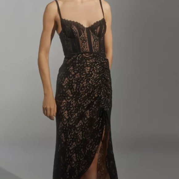 Gorgeous Lace Bustier Maxi Dress, size M - Picture 2 of 14